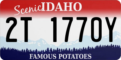 ID license plate 2T1770Y