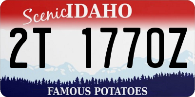 ID license plate 2T1770Z
