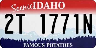 ID license plate 2T1771N