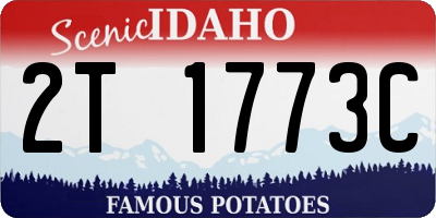 ID license plate 2T1773C