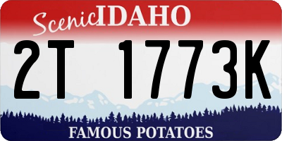 ID license plate 2T1773K