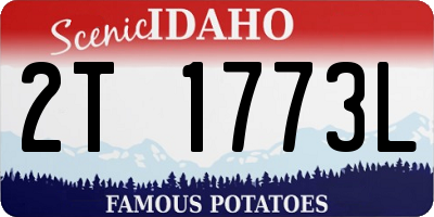 ID license plate 2T1773L