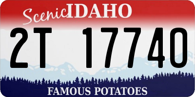 ID license plate 2T1774O