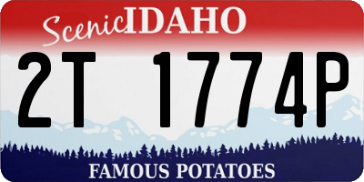 ID license plate 2T1774P
