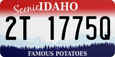 ID license plate 2T1775Q