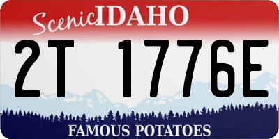ID license plate 2T1776E