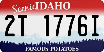 ID license plate 2T1776I