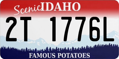 ID license plate 2T1776L