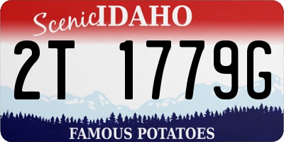 ID license plate 2T1779G