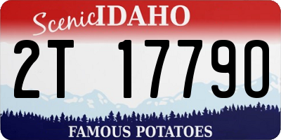 ID license plate 2T1779O