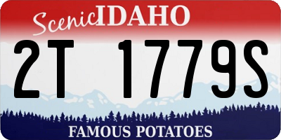ID license plate 2T1779S