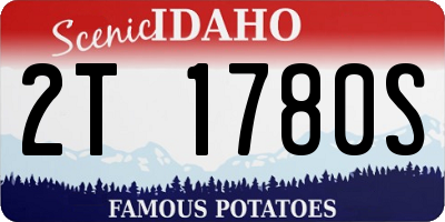 ID license plate 2T1780S