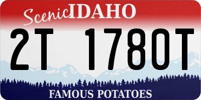 ID license plate 2T1780T