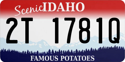 ID license plate 2T1781Q