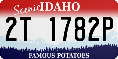 ID license plate 2T1782P