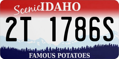 ID license plate 2T1786S