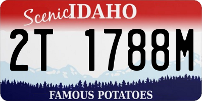 ID license plate 2T1788M