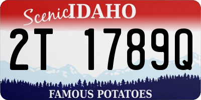 ID license plate 2T1789Q