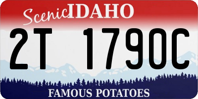ID license plate 2T1790C