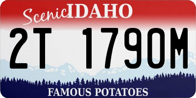 ID license plate 2T1790M
