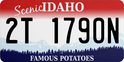 ID license plate 2T1790N