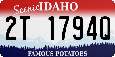 ID license plate 2T1794Q