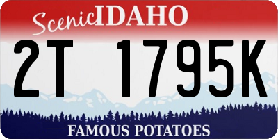 ID license plate 2T1795K
