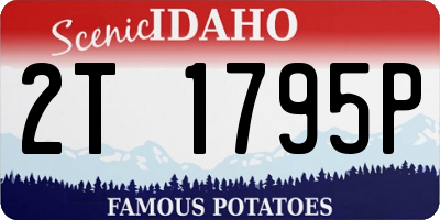 ID license plate 2T1795P