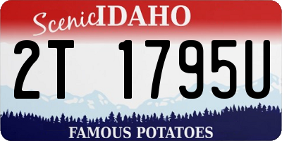 ID license plate 2T1795U