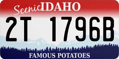 ID license plate 2T1796B