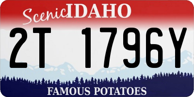 ID license plate 2T1796Y