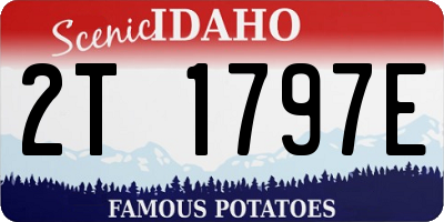 ID license plate 2T1797E
