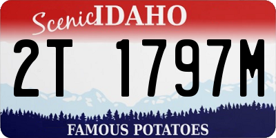 ID license plate 2T1797M