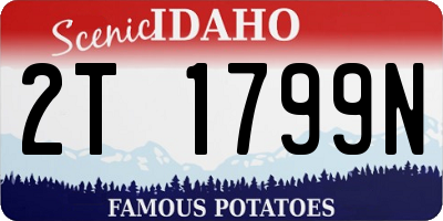 ID license plate 2T1799N