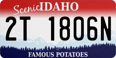 ID license plate 2T1806N