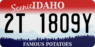 ID license plate 2T1809Y
