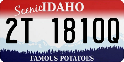 ID license plate 2T1810Q