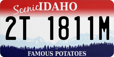 ID license plate 2T1811M