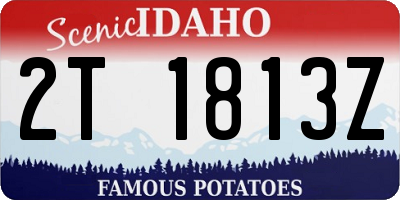 ID license plate 2T1813Z