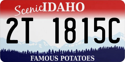 ID license plate 2T1815C