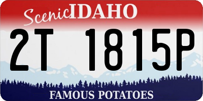ID license plate 2T1815P