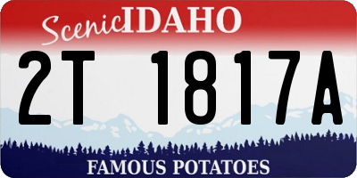 ID license plate 2T1817A