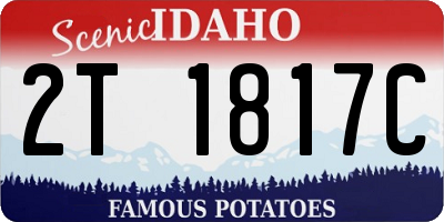 ID license plate 2T1817C