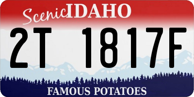 ID license plate 2T1817F