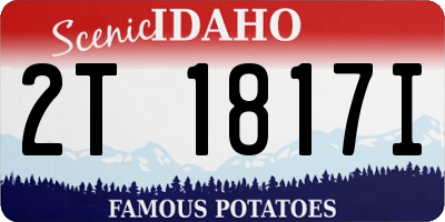 ID license plate 2T1817I