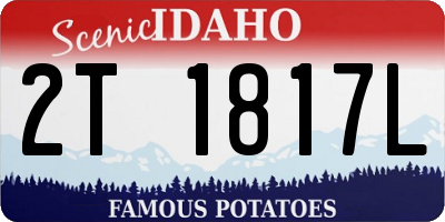 ID license plate 2T1817L