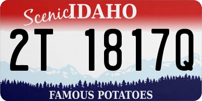 ID license plate 2T1817Q