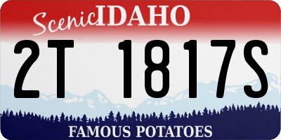 ID license plate 2T1817S