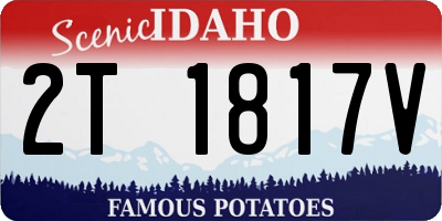 ID license plate 2T1817V