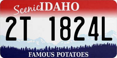 ID license plate 2T1824L